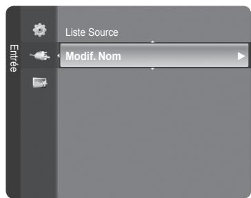 SAMSUNG LE32A466C2M - Modification du nom de la source d'entrée - 1
