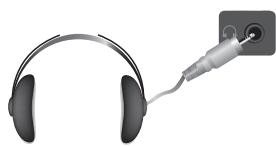 SAMSUNG LE32A466C2M - Branchement du casque (vendu séparément) - 1