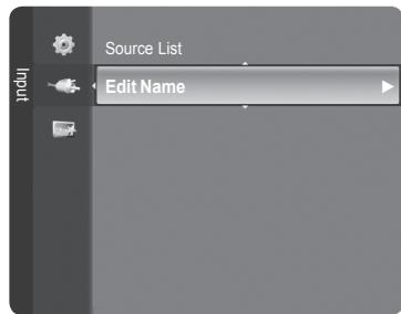 SAMSUNG LE32A466C2M - To Edit the Input Source Name - 6