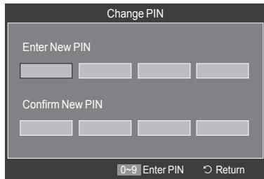SAMSUNG LE32A466C2M - Setting Up Your Personal ID Number (PIN) - 3