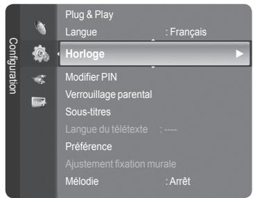 SAMSUNG LE32A466C2M - Option 2 : Réglage automatique de l'horloge - 1