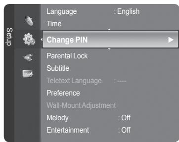 SAMSUNG LE32A466C2M - Setting Up Your Personal ID Number (PIN) - 1