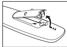 SAMSUNG LE32A466C2M - Installing Batteries in the Remote Control - 1
