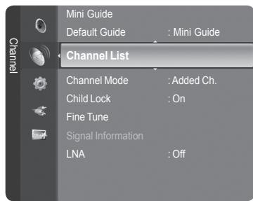 SAMSUNG LE32A466C2M - Setting Your Favourite Channels - 1