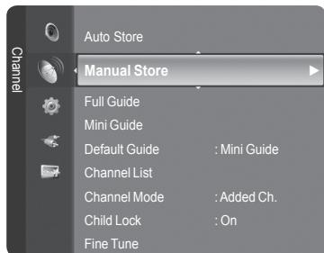 SAMSUNG LE32A466C2M - Storing Channels Manually - 1