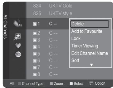 SAMSUNG LE32A466C2M - Erasing and Adding Channels - 2