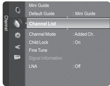 SAMSUNG LE32A466C2M - Erasing and Adding Channels - 1