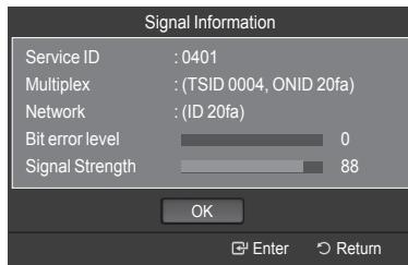 SAMSUNG LE32A466C2M - Checking the Digital-Signal Information - 2