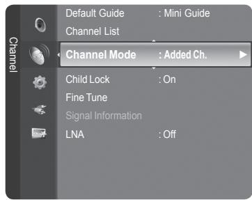 SAMSUNG LE32A466C2M - Setting the Channel Mode - 1