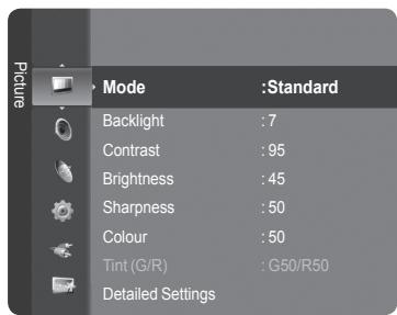 SAMSUNG LE32A466C2M - Activating Detailed Settings - 1
