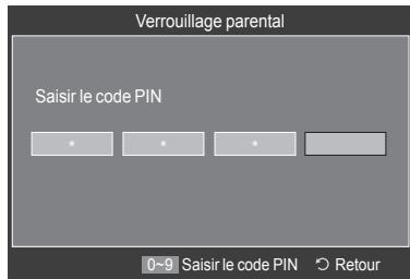 SAMSUNG LE32A466C2M - Configuration du contrôle parental - 2