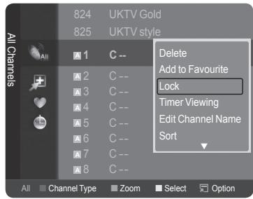 SAMSUNG LE32A466C2M - Locking channels - 1