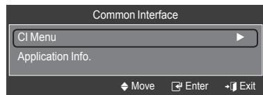 SAMSUNG LE32A466C2M - Selecting the CI (Common Interface) Menu - 2