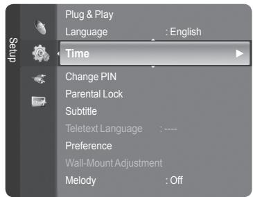 SAMSUNG LE32A466C2M - Option 2: Setting the Clock Automatically - 1