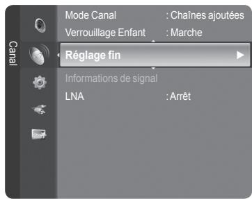 SAMSUNG LE32A466C2M - Syntonisation fine des chaînes analogiques - 1