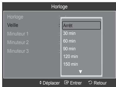 SAMSUNG LE32A466C2M - Réglage du minuteur de mise en veille - 2