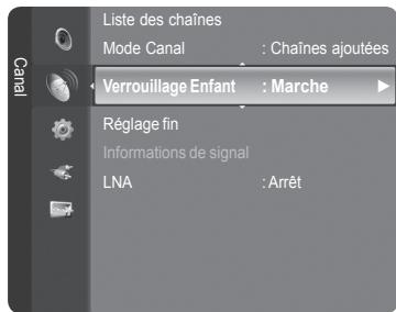SAMSUNG LE32A466C2M - Activation du Verrouillage Enfant - 1