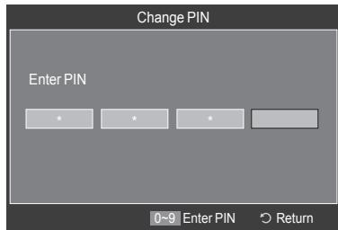 SAMSUNG LE32A466C2M - Setting Up Your Personal ID Number (PIN) - 2