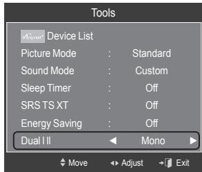 SAMSUNG LE32A466C2M - Selecting the Sound Mode - 1
