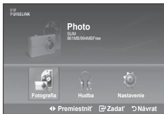 SAMSUNG LE32A553 - Funkcie tlacidiel na dialkovom ovladači v menu WISELINK - 3