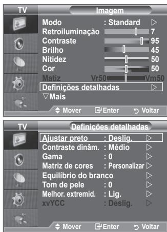 SAMSUNG LE32A553 - Configurar definições detalphadas na imagem - 1