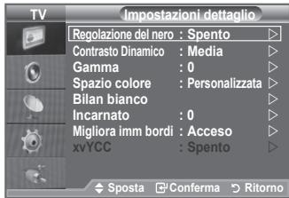 SAMSUNG LE32A553 - Configurazione delle impostazioni dettagliate dell'immagine - 2