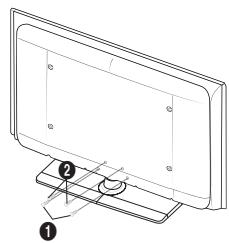 SAMSUNG LE32A553 - De voet installeren - 2