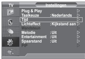 SAMSUNG LE32A553 - De huidigeijd instellen en weergeven - 1
