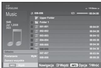 SAMSUNG LE32A553 - Ikona informaci o funkci Muzyka - 2