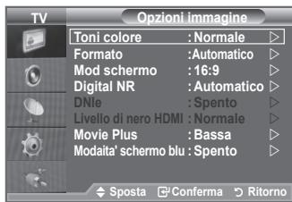SAMSUNG LE32A553 - È possibile ripristinare le impostazioni di visualizzazione dell'immagine preimpostate in fabbrica. - 3