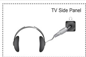 SAMSUNG LE32A553 - Connecting Headphones (Sold separately) - 1