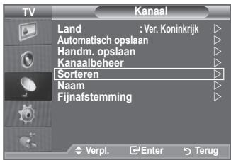 SAMSUNG LE32A553 - Opgeslagen kanalen rangschikken - 1