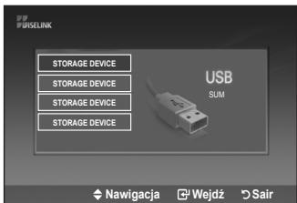 SAMSUNG LE32A553 - Korzystanie z przycisków pilota w menu WISELINK - 2