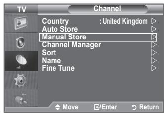 SAMSUNG LE32A553 - > Channel mode - 1