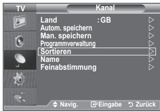 SAMSUNG LE32A553 - Gespeicherte Sender sortieren - 1