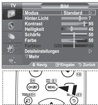SAMSUNG LE32A553 - Menüs anzeigen - 1