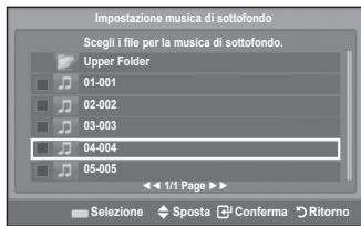 SAMSUNG LE32A553 - Impostazione musica di sostofondo: - 1