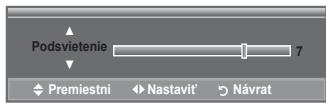 SAMSUNG LE32A553 - Televízor poskytuje niedkol'ko nastaveni, ktoré umožnujú ovladat' kvalitu obrazu. - 2