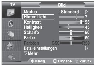 SAMSUNG LE32A553 - Das Gerät verfügbar über mehrere Einstellmöglichkeiten für die Bildqualität. - 1