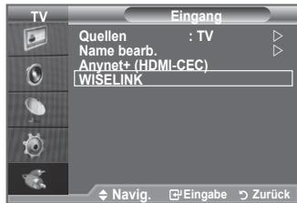 SAMSUNG LE32A553 - Verwendend des WISELINK-Menüs - 2