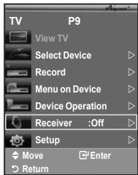 SAMSUNG LE32A553 - Listening through a Receiver - 1