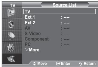 SAMSUNG LE32A553 - Selecting the Source - 2