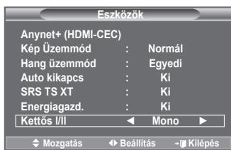 SAMSUNG LE32A553 - A hangmod kivalasztasa - 1