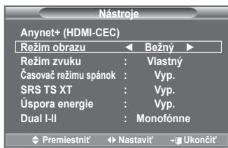 SAMSUNG LE32A553 - Vybrat' možete typ obrazu, ktory njalepsie zodpovedá vašim požiadavkám na pozeranie. - 1