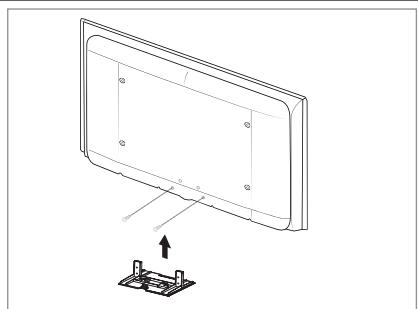 SAMSUNG LE32A553 - Instalar o kit de montagem na parede - 1