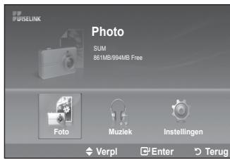SAMSUNG LE32A553 - Dit menu toont de JPEG bestanden en mapper opgeslagen op een USB geheugen. - 1