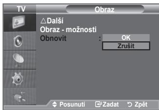 SAMSUNG LE32A553 - Mûzete se vratit k výchozímu nastaveni obrazu od vyrobce. - 1
