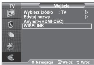 SAMSUNG LE32A553 - Korzystanie z przycisków pilota w menu WISELINK - 1