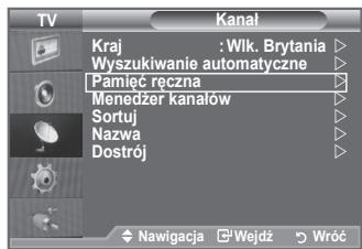 SAMSUNG LE32A553 - Ręczne programowanie kanaiów - 1