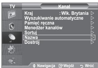 SAMSUNG LE32A553 - Nadawanie nazw kanalom - 1